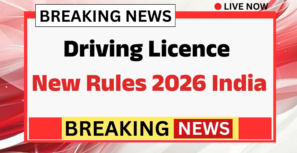 Driving Licence New Rules 2026 India